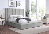 France - Grey Platform Bed King
