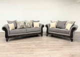 2451 - Sofa and Loveseat (Gray)