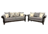 2451 - Sofa and Loveseat (Gray)