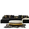 Sicilya Sectional (Black)