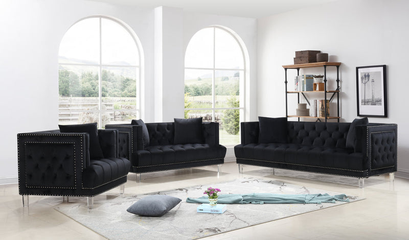 Lucas Black - 2PC or 3PC Sofa, Loveseat & Chair