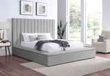 France - Grey Platform Bed  King