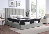 France - Grey Platform Bed Queen