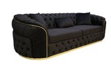 Allita - Black (Oversized) Sofa & Loveseat Set