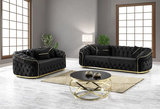 Allita - Black (Oversized) Sofa & Loveseat Set