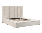 France - Beige Platform Bed King