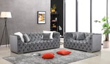 Kylie Grey Sofa & Loveseat Set 