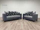 110-2TONE Sofa & Loveseat Set