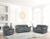 Andres Grey - 3pc Reclining Living Room Set