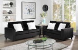 Cinderella-Black Sofa & Loveseat Set