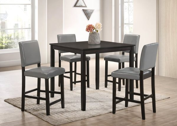 Winner Grey - Pub Table + 4 Chairs